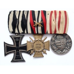 Porosz vaskereszt, Hindenburg kereszt, Magyar Háborús emlékérem Spange